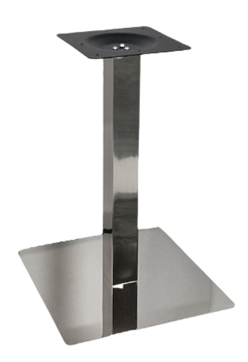 Central Table Leg East Bath | size: Height: 72cm, Diameter: 50cm | color: Chrome | image: 0 | variant: 1004628