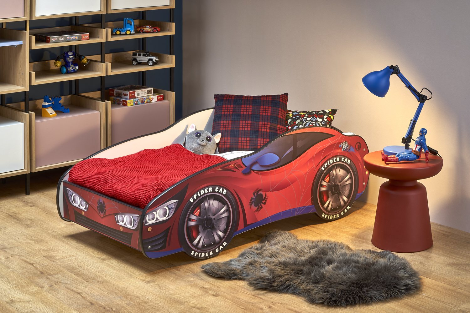 Children's Bed West Merthyr Tydfil | size: Length: 150cm, Width: 74cm, Height: 54cm | color: Multicolored | image: 2 | variant: 1007417