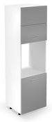 Closet Linkoping | size: Width: 214cm, Height: 56cm, Depth: 60cm | color: Gray | image: 1 | variant: 1001898