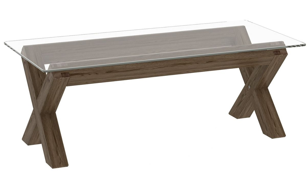 Coffee Table Bangor | size: Length: 60.6cm, Width: 121.6cm, Height: 43cm | color: Oak | image: 0 | variant: 1005338