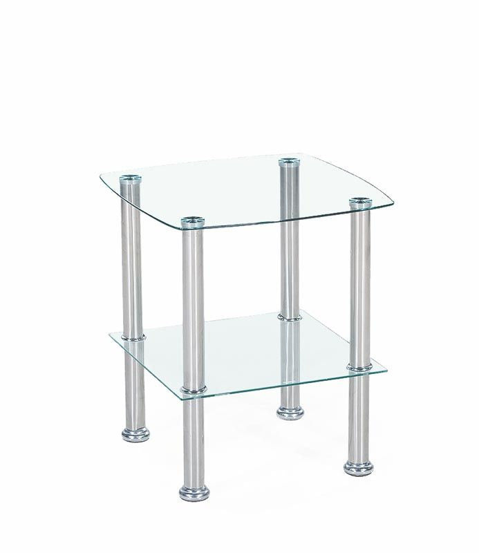 Coffee Table Canaria | size: Length: 45cm, Width: 45cm, Height: 51cm | color: Transparent | image: 1 | variant: 1011172
