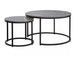 Coffee Table Catterick | size: Length: 80cm, Width: 80cm, Height: 48cm, Diameter: 80cm | color: Black | image: 1 | variant: 1004430
