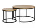 Coffee Table Catterick | size: Length: 80cm, Width: 80cm, Height: 48cm, Diameter: 80cm | color: Oak | image: 1 | variant: 1004431