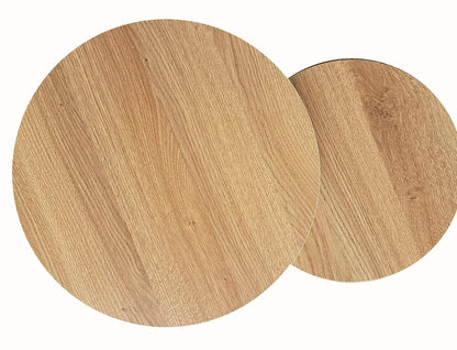 Coffee Table Catterick | size: Length: 80cm, Width: 80cm, Height: 48cm, Diameter: 80cm | color: Oak | image: 2 | variant: 1004431