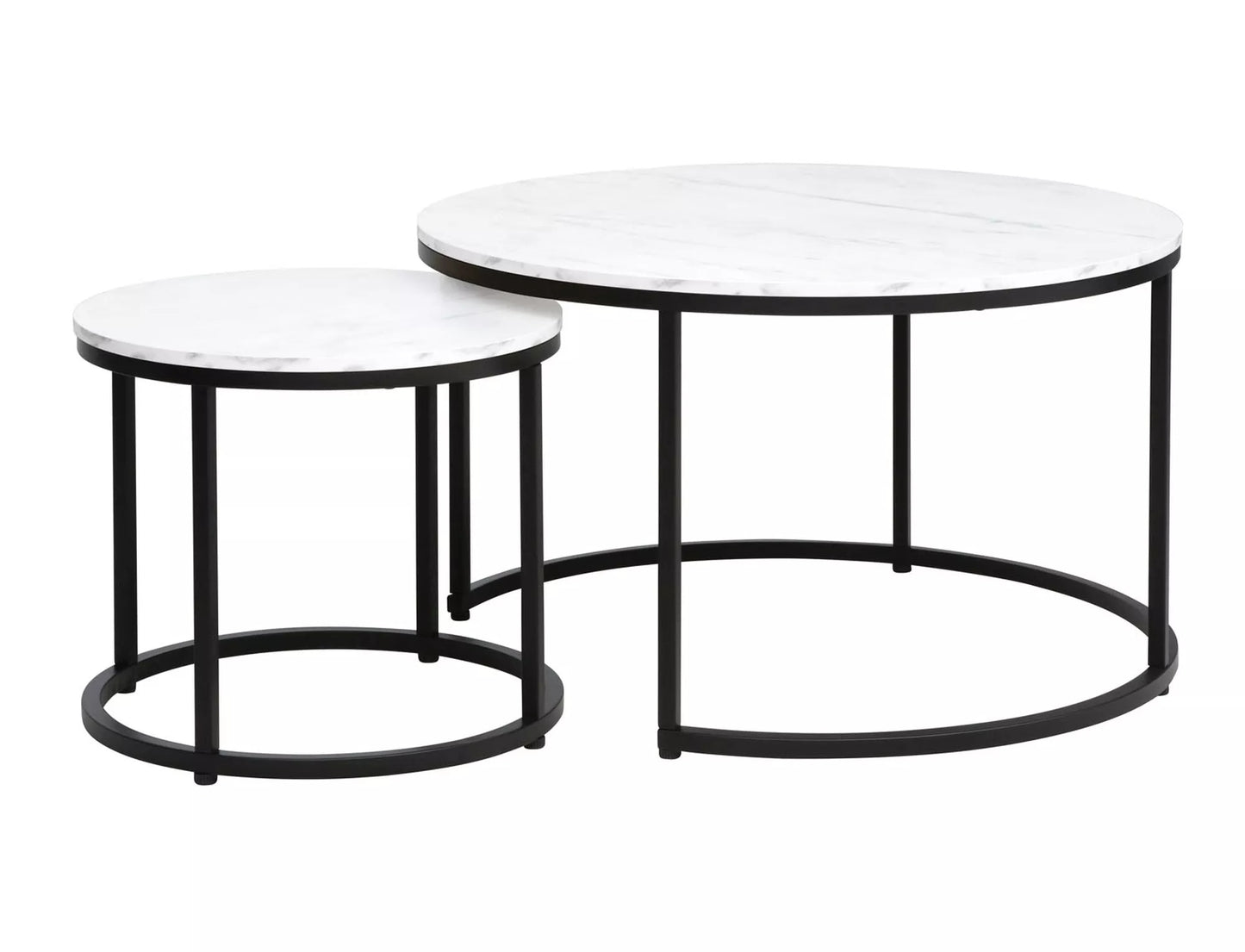 Coffee Table Catterick | size: Length: 80cm, Width: 80cm, Height: 48cm, Diameter: 80cm | color: White | image: 1 | variant: 1004429