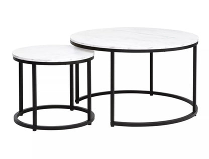 Coffee Table Catterick | size: Length: 80cm, Width: 80cm, Height: 48cm, Diameter: 80cm | color: White | image: 1 | variant: 1004429