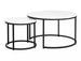 Coffee Table Catterick | size: Length: 80cm, Width: 80cm, Height: 48cm, Diameter: 80cm | color: White | image: 1 | variant: 1004429