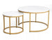 Coffee Table Catterick | size: Length: 80cm, Width: 80cm, Height: 48cm, Diameter: 80cm | color: White | image: 1 | variant: 1004433