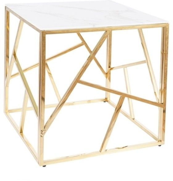 Coffee Table Christchurch | size: Length: 55cm, Width: 55cm, Height: 55cm | color: Golden | image: 1 | variant: 1004439