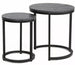 Coffee Table Clacton | size: Length: 45cm, Width: 45cm, Height: 48cm, Diameter: 45cm | color: Black | image: 0 | variant: 1004443