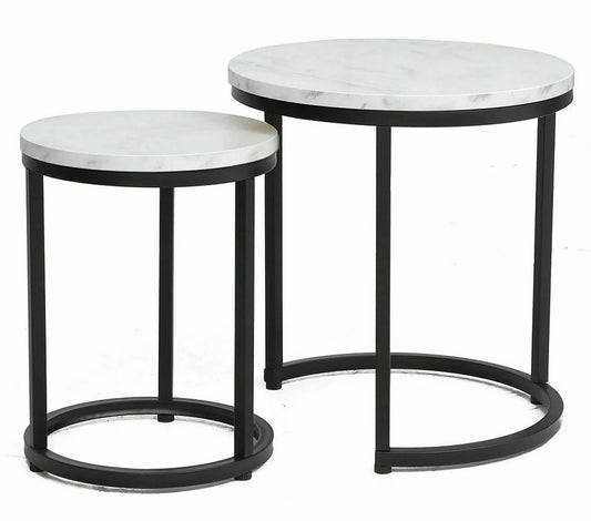 Coffee Table Clacton | size: Length: 45cm, Width: 45cm, Height: 48cm, Diameter: 45cm | color: White | image: 0 | variant: 1004442