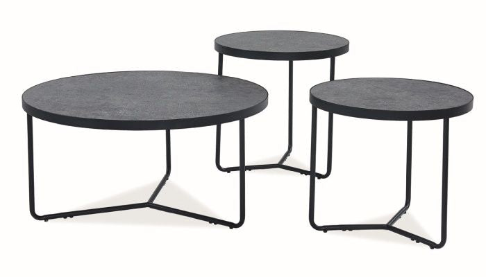 Coffee Table Demeter | size: Length: 80cm, Width: 80cm, Height: 40cm, Diameter: 80cm | color: Gray | image: 0 | variant: 1011060