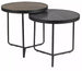 Coffee Table Dronfield | size: Length: 50cm, Width: 50cm, Height: 50cm, Diameter: 50cm | color: Brown/Black | image: 0 | variant: 1004452