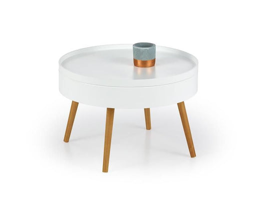 Coffee Table East Cleveland | size: Length: 60cm, Width: 60cm, Height: 40cm, Diameter: 60cm | color: White | image: 1 | variant: 1006727