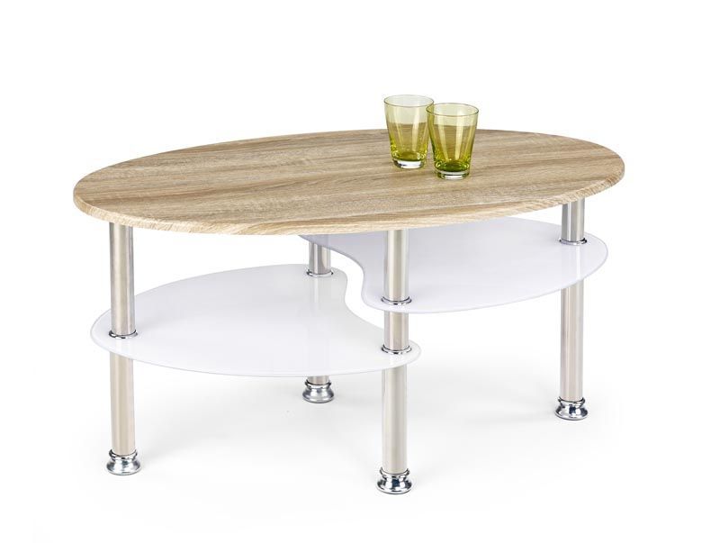Coffee Table East Cordoba | size: Length: 50cm, Width: 90cm, Height: 45cm | color: Oak | image: 1 | variant: 1006729