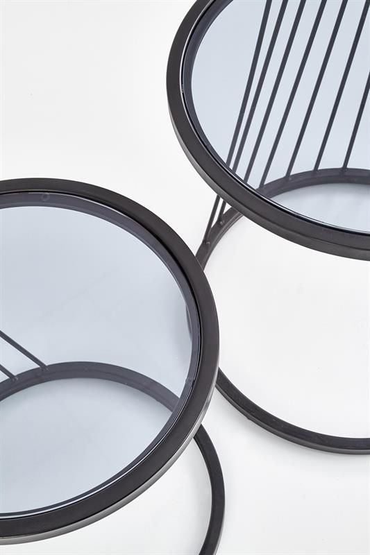 Coffee Table East Havana | size: Length: 50cm, Width: 50cm, Height: 50cm, Diameter: 50cm | color: Black | image: 2 | variant: 1006751