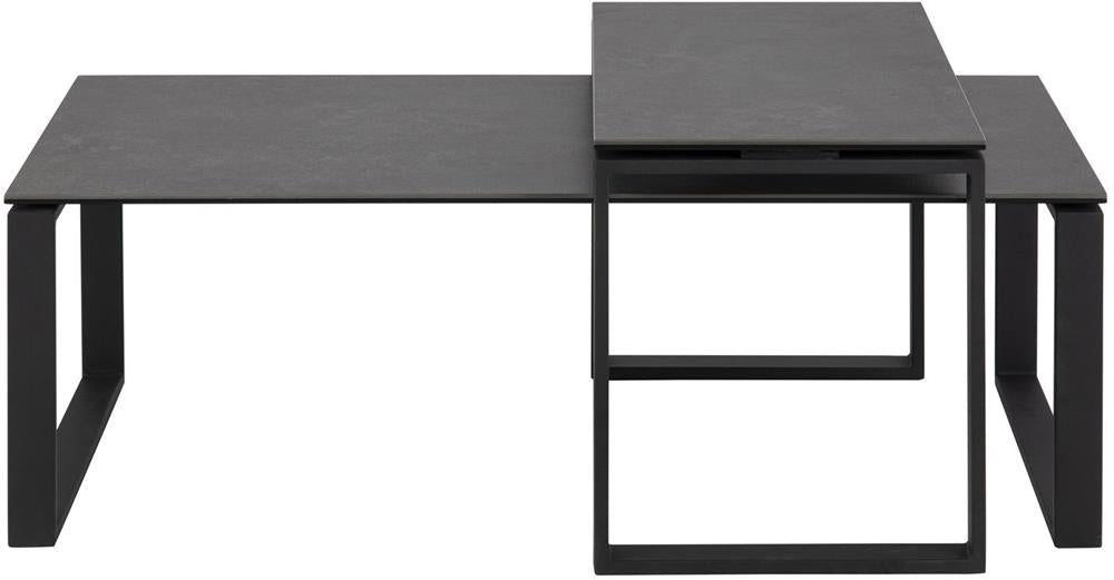 Coffee Table East Jekabpils | size: Length: 69cm, Width: 115cm, Height: 45cm | color: Black | image: 2 | variant: 1005982