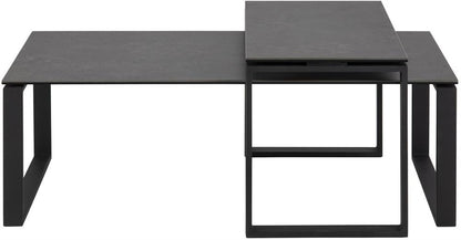 Coffee Table East Jekabpils | size: Length: 69cm, Width: 115cm, Height: 45cm | color: Black | image: 2 | variant: 1005982
