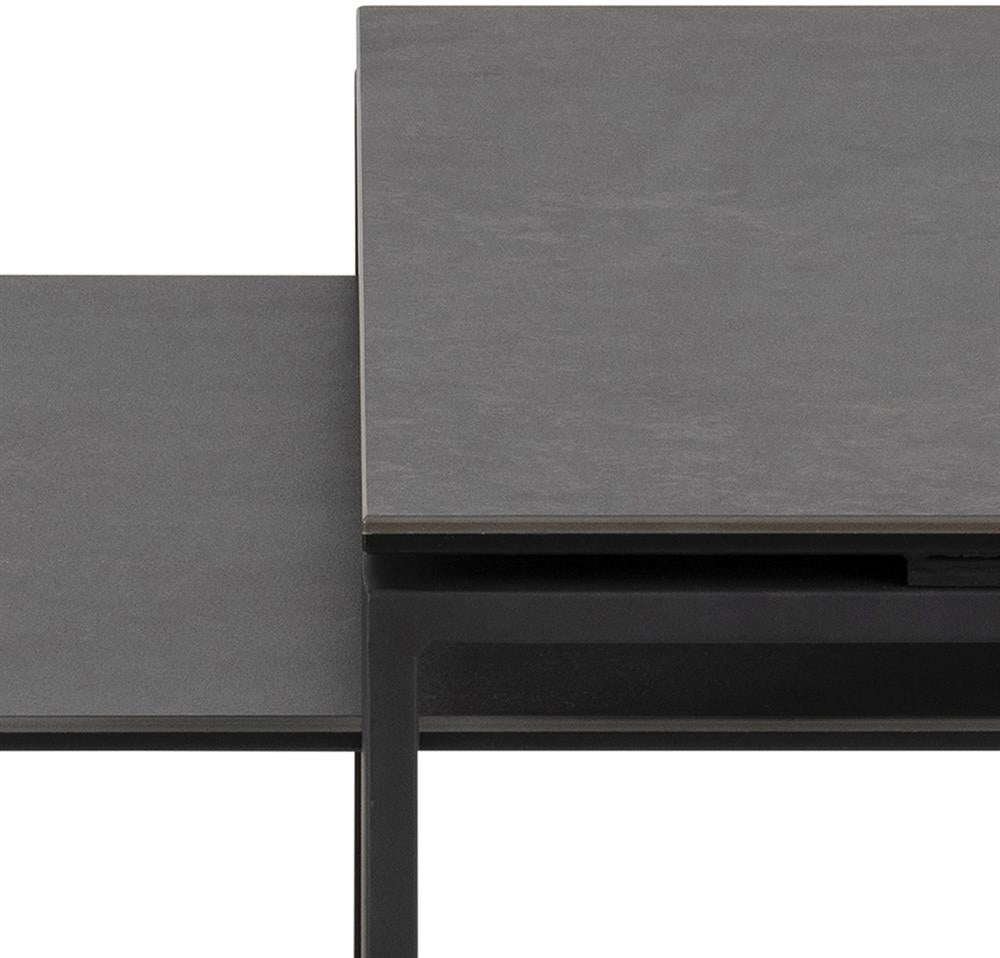 Coffee Table East Jekabpils | size: Length: 69cm, Width: 115cm, Height: 45cm | color: Black | image: 6 | variant: 1005982