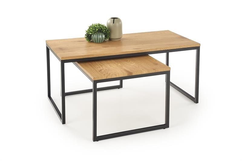 Coffee Table East Lagos | size: Length: 50cm, Width: 100cm, Height: 45cm | color: Walnut | image: 1 | variant: 1006770
