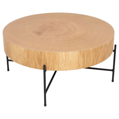 Coffee Table East Lecce | size: Length: 75cm, Width: 75cm, Height: 36cm, Diameter: 75cm | color: Brown | image: 1 | variant: 1006519
