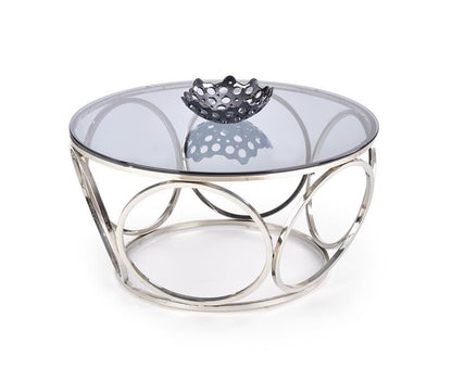 Coffee Table East Lima | size: Length: 80cm, Width: 80cm, Height: 44cm, Diameter: 80cm | color: Chrome | image: 1 | variant: 1006776