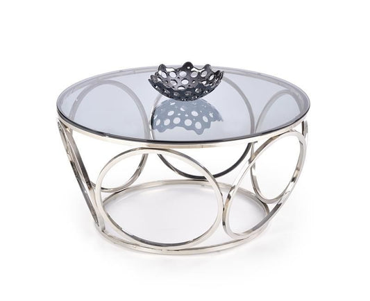 Coffee Table East Lima | size: Length: 80cm, Width: 80cm, Height: 44cm, Diameter: 80cm | color: Chrome | image: 1 | variant: 1006776