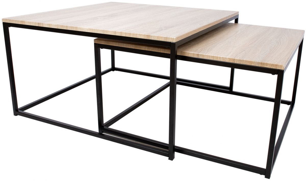 Coffee Table East Llanberis | size: Length: 75cm, Width: 75cm, Height: 40cm | color: Brown | image: 0 | variant: 1005651