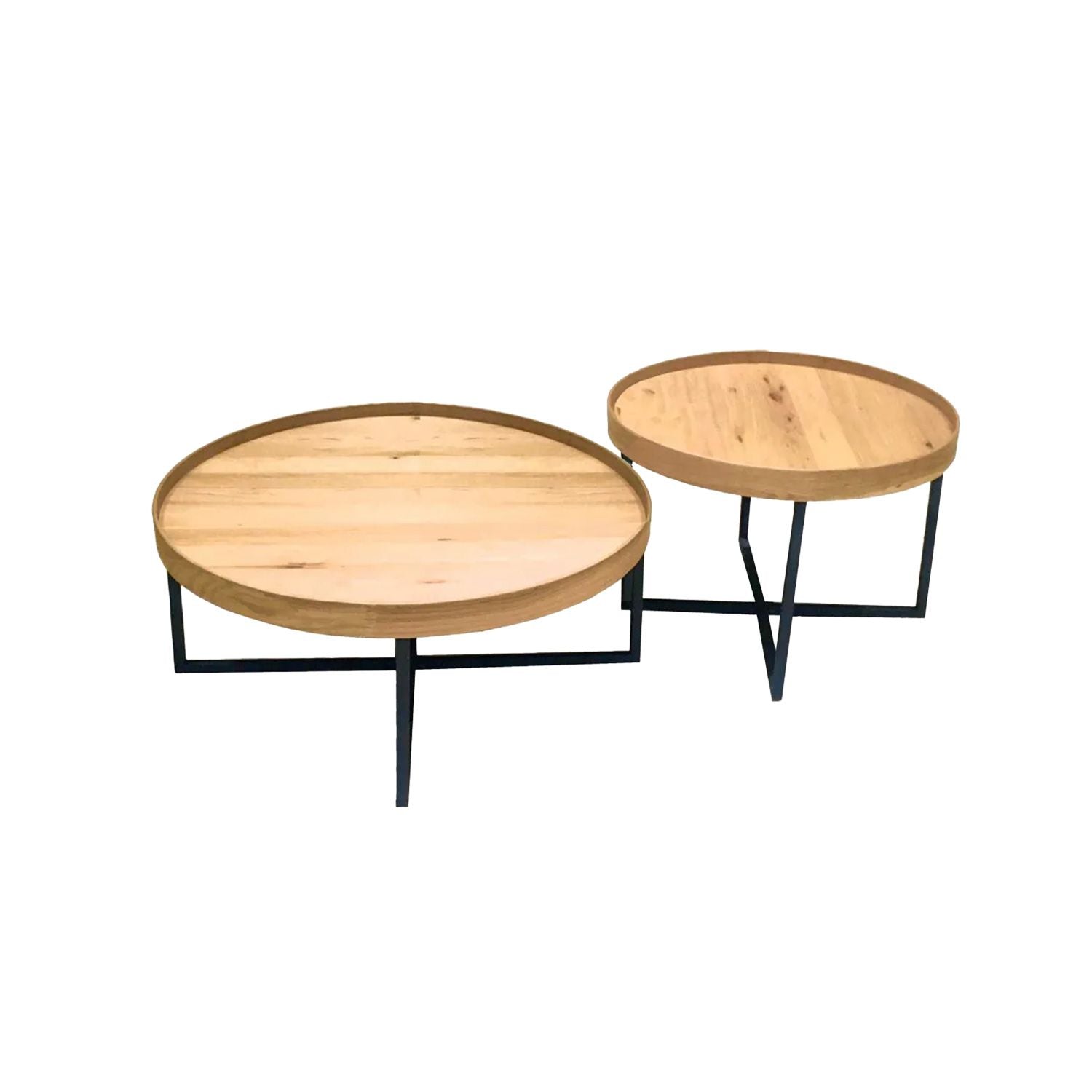 Coffee Table East Ragusa | size: Length: 70cm, Width: 70cm, Height: 46cm, Diameter: 70cm | color: Oak | image: 1 | variant: 1006518