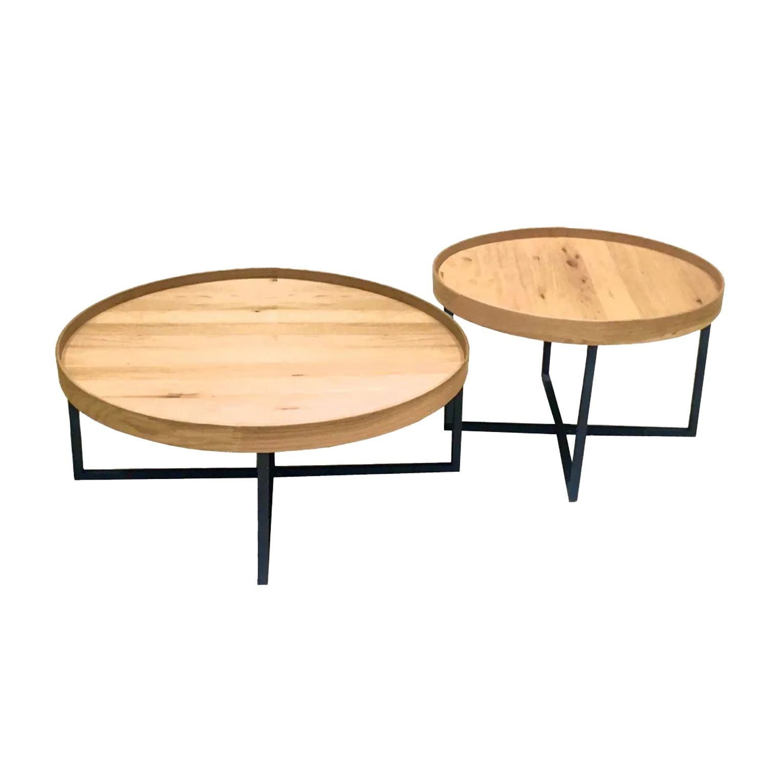 Coffee Table East Ragusa | size: Length: 90cm, Width: 90cm, Height: 46cm, Diameter: 90cm | color: Oak | image: 1 | variant: 1006517