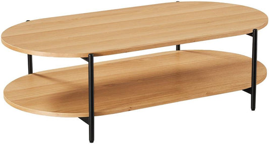 Coffee Table East Reims | size: Length: 60cm, Width: 115cm, Height: 34cm | color: Oak | image: 1 | variant: 1006323