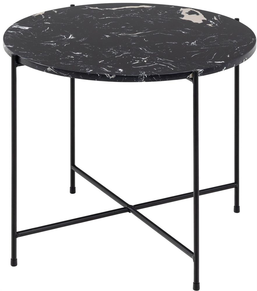Coffee Table East Valmiera | size: Length: 52cm, Width: 52cm, Height: 40cm, Diameter: 52cm | color: Black | image: 1 | variant: 1005978
