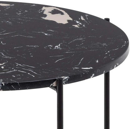 Coffee Table East Valmiera | size: Length: 52cm, Width: 52cm, Height: 40cm, Diameter: 52cm | color: Black | image: 4 | variant: 1005978