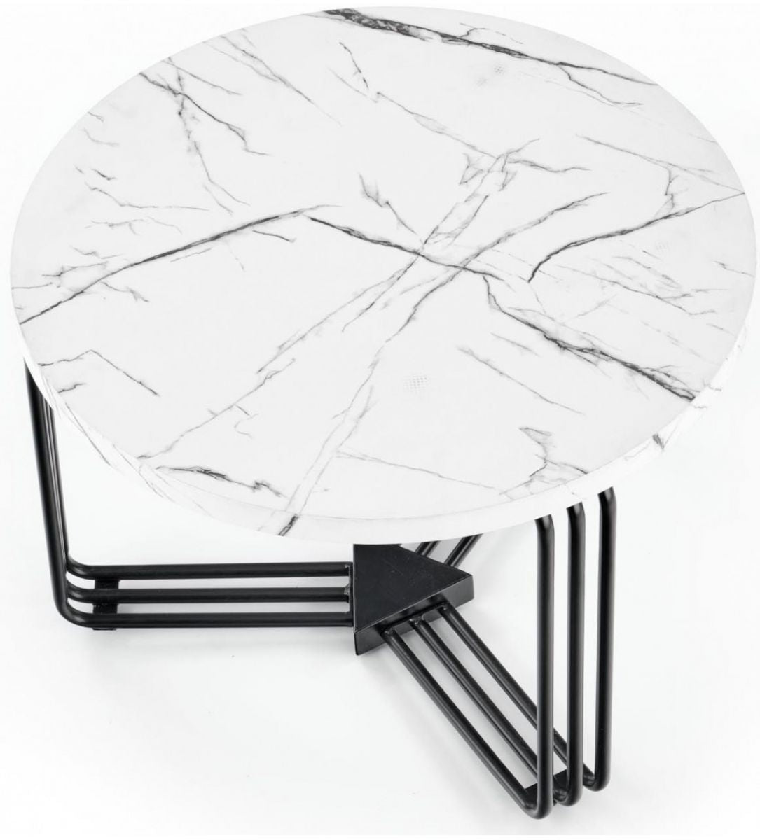 Coffee Table Edinburgh | size: Length: 55cm, Width: 55cm, Height: 41cm, Diameter: 55cm | color: White | image: 2 | variant: 1007146