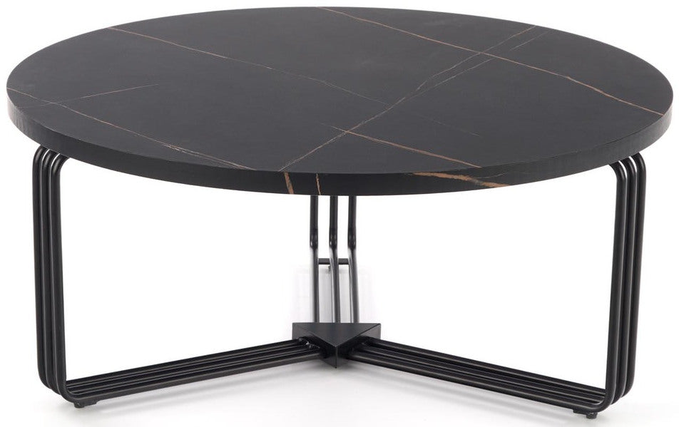 Coffee Table Edinburgh | size: Length: 80cm, Width: 80cm, Height: 36cm, Diameter: 80cm | color: Black | image: 0 | variant: 1003256