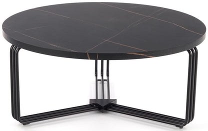 Coffee Table Edinburgh | size: Length: 80cm, Width: 80cm, Height: 36cm, Diameter: 80cm | color: Black | image: 0 | variant: 1003256
