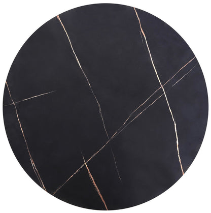 Coffee Table Edinburgh | size: Length: 80cm, Width: 80cm, Height: 36cm, Diameter: 80cm | color: Black | image: 2 | variant: 1003256