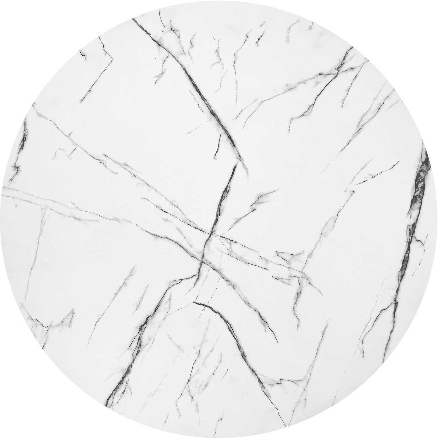 Coffee Table Edinburgh | size: Length: 80cm, Width: 80cm, Height: 36cm, Diameter: 80cm | color: White/Black | image: 2 | variant: 1003255
