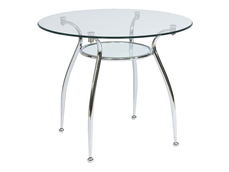 Coffee Table Finezja | size: Length: 90cm, Width: 90cm, Height: 77cm, Diameter: 90cm | color: Gray | image: 1 | variant: 1011755