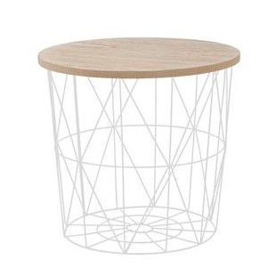 Coffee Table Glasgow | size: Length: 42cm, Width: 42cm, Height: 41cm, Diameter: 42cm | color: White | image: 1 | variant: 1003268