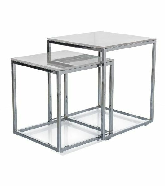 Coffee Table Gloria II | size: Length: 40cm, Width: 40cm, Height: 44cm | color: White | image: 0 | variant: 1017981