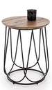 Coffee Table Goa | size: Length: 40cm, Width: 40cm, Height: 51cm, Diameter: 40cm | color: Walnut | image: 0 | variant: 1003271