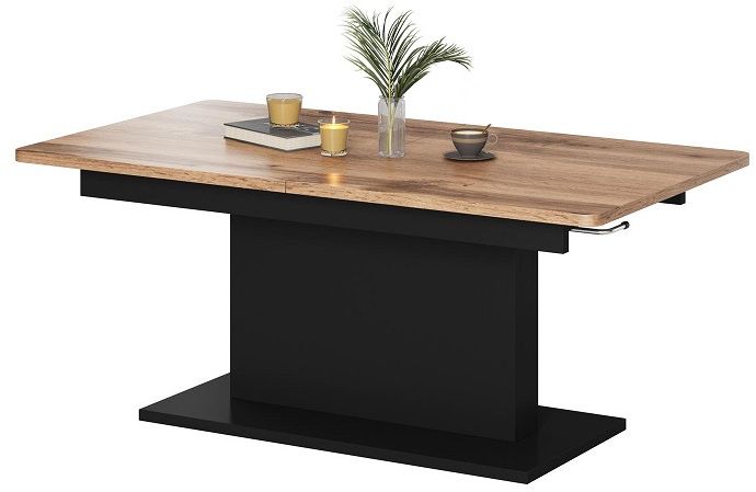 Coffee Table Honolulu | size: Length: 70cm, Width: 126cm, Height: 56cm | color: Black | image: 0 | variant: 1003293