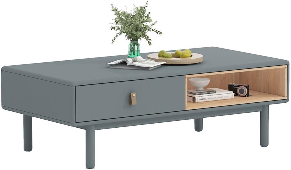 Coffee Table Iris | size: Length: 60cm, Width: 120cm, Height: 40cm | color: Gray | image: 1 | variant: 1006842