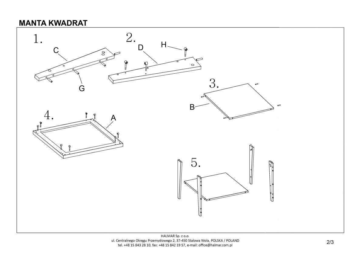 Coffee Table Jakarta | size: Length: 70cm, Width: 75cm, Height: 54cm | color: White | image: 2 | variant: 1003313