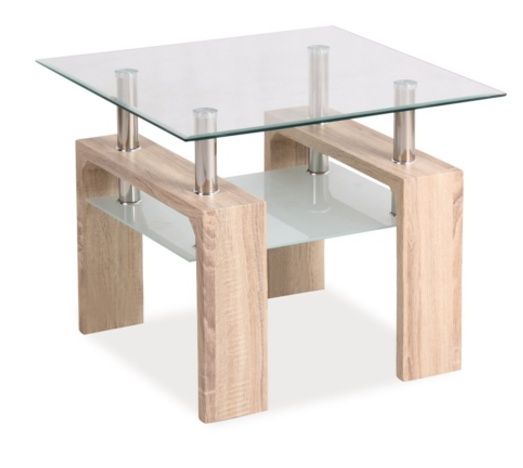 Coffee Table Jarrow | size: Length: 60cm, Width: 60cm, Height: 55cm | color: Oak | image: 0 | variant: 1004478