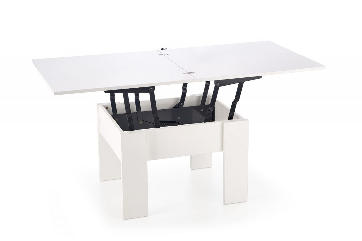 Coffee Table Kansas | size: Length: 80cm, Width: 160cm, Height: 79cm | color: White | image: 0 | variant: 1003327