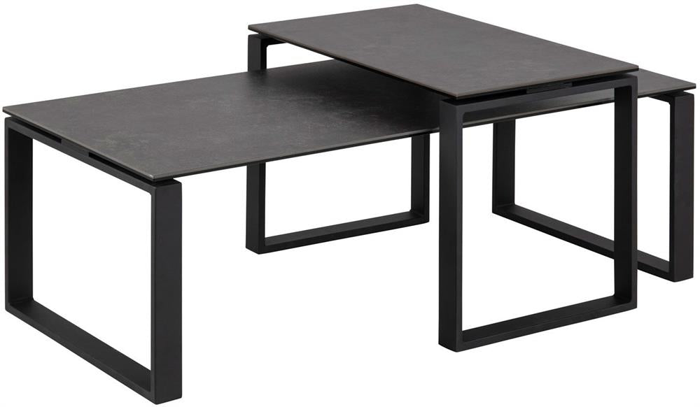 Coffee Table Katrine | size: Length: 69cm, Width: 115cm, Height: 45cm | color: Black | image: 1 | variant: 1016742