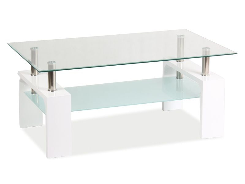 Coffee Table Lisa 1 | size: Length: 60cm, Width: 100cm, Height: 55cm | color: Transparent | image: 1 | variant: 1011072