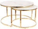 Coffee Table Long Eaton | size: Length: 80cm, Width: 80cm, Height: 45cm, Diameter: 80cm | color: Golden | image: 1 | variant: 1004493